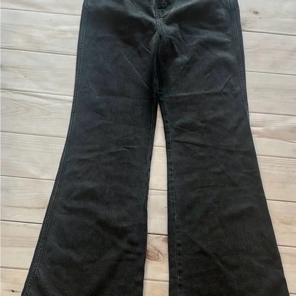Wrangler Dark Gray Flare Jeans 32 - Picture 3 of 7